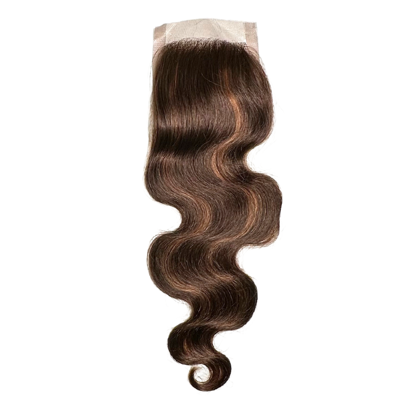 Mono Top Wavy Closure - 3" x 3.5" - FINAL SALE